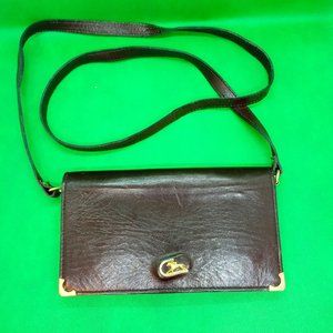 Vintage Crossbody Cristian Italian Brown Leather P